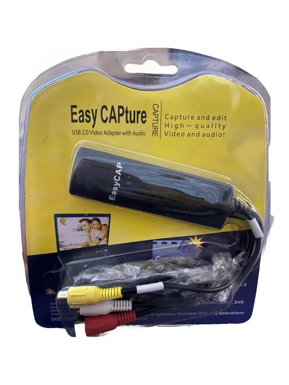Easy Capture 2.0 Video Adapter With Audio Capture Edit High Quality Video Audio
